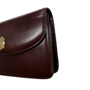 Celine | Vintage Burgundy Leather Chain Clutch Shoulder Bag (Vintage Condition)