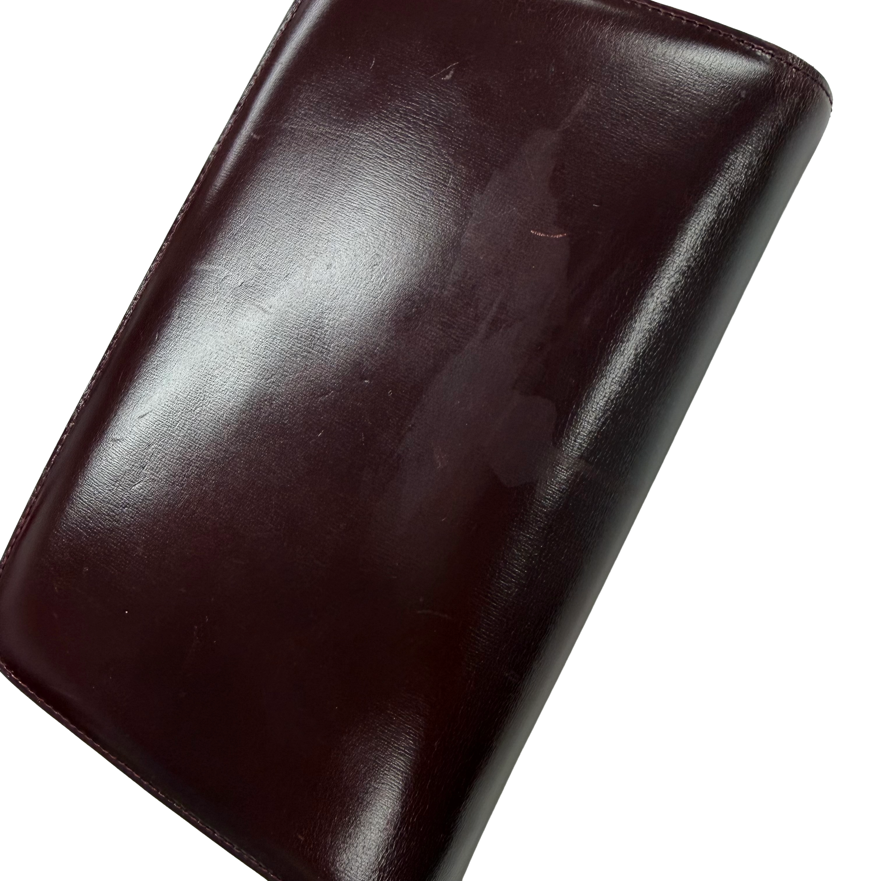 Celine | Vintage Burgundy Leather Chain Clutch Shoulder Bag (Vintage Condition)
