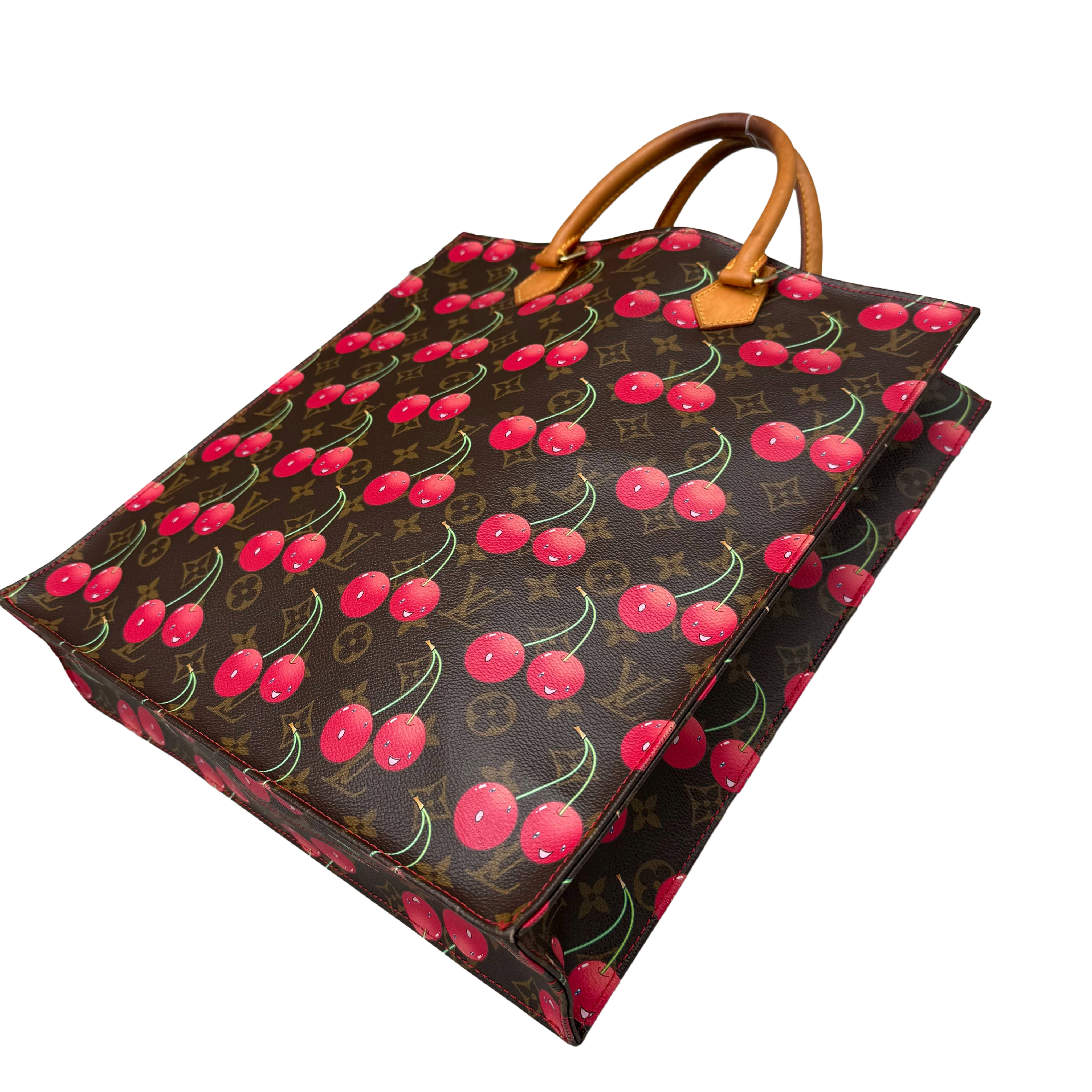 Louis Vuitton x Takashi Murakami Monogram Cerises Sac Plat | Gold Hardware