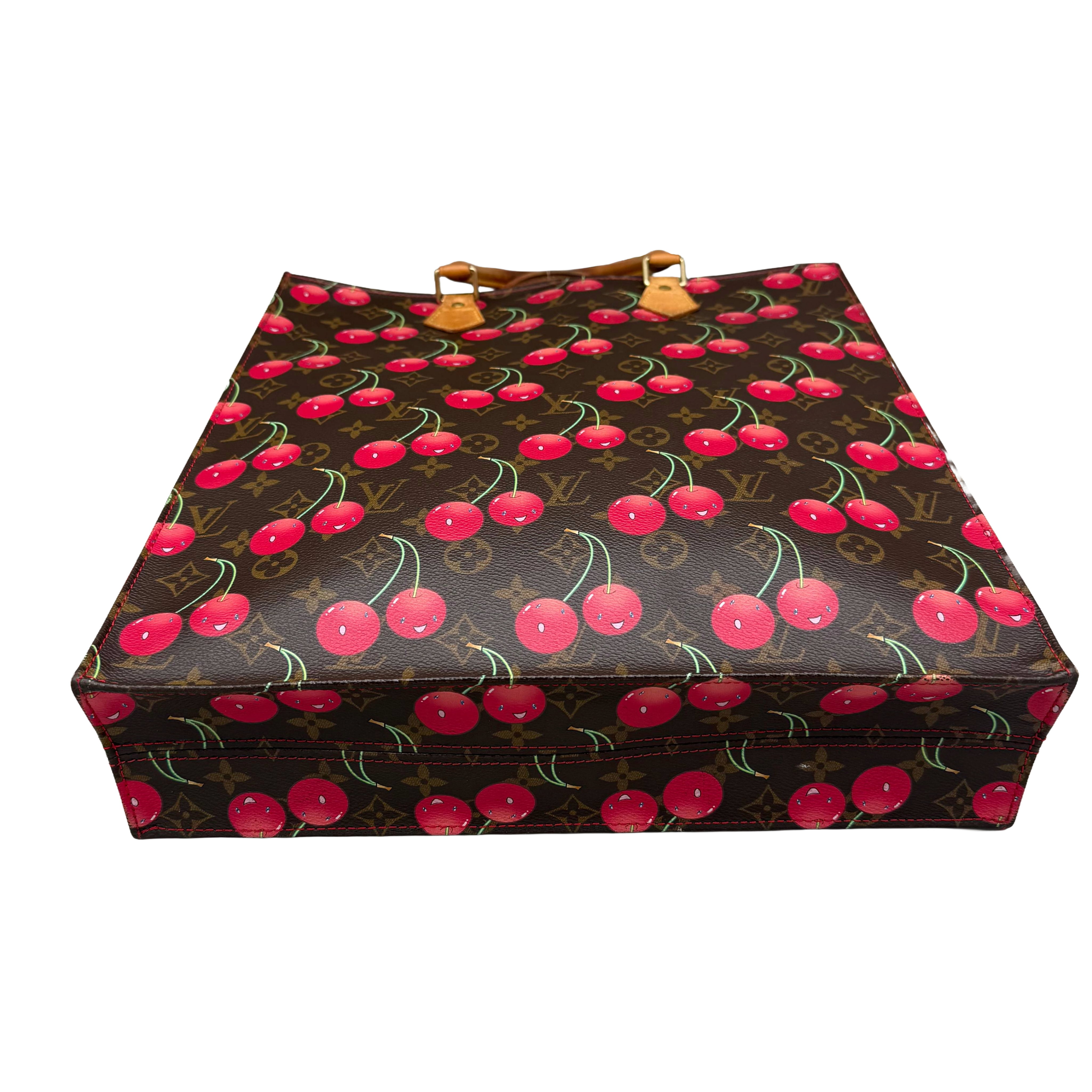 Louis Vuitton x Takashi Murakami Monogram Cerises Sac Plat | Gold Hardware