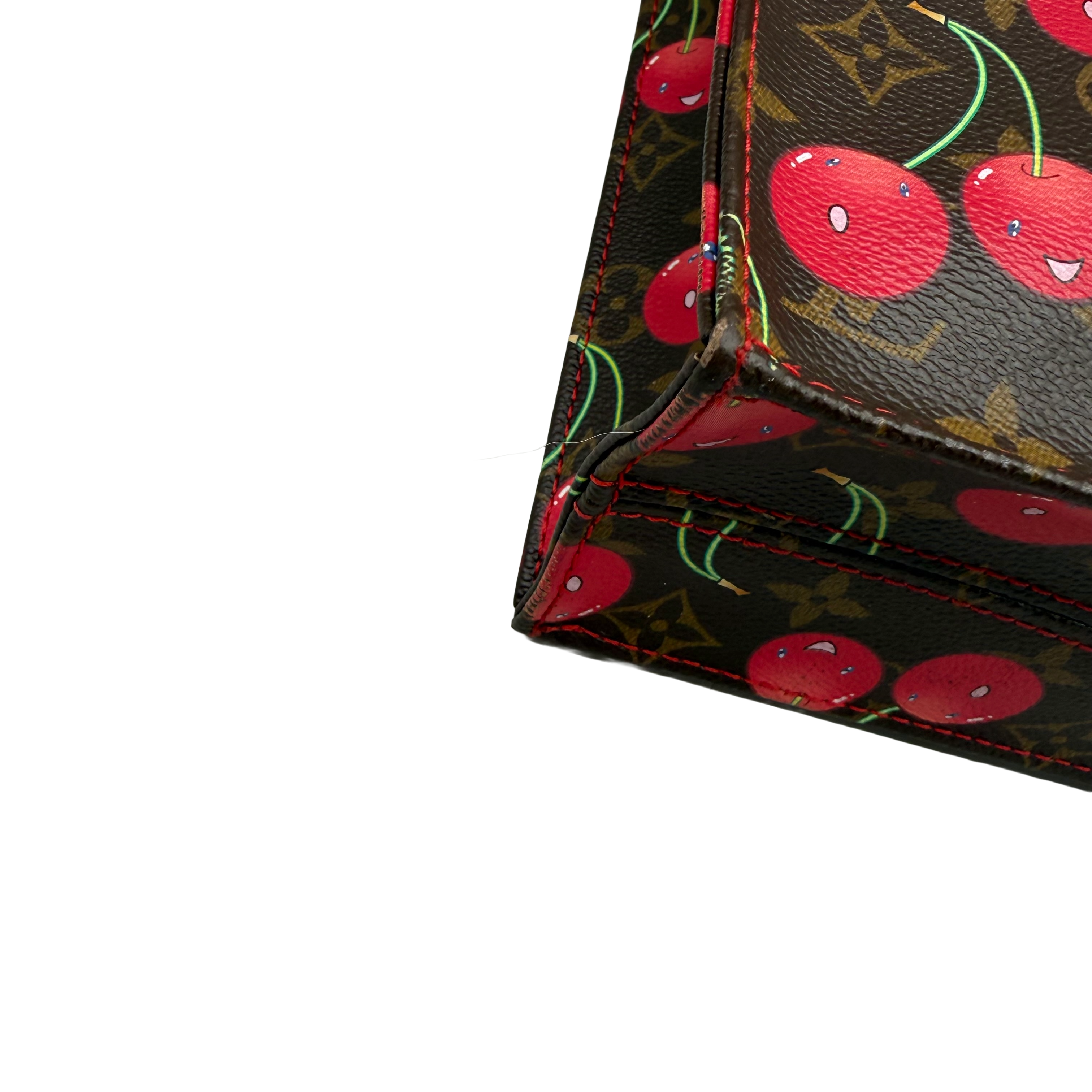 Louis Vuitton x Takashi Murakami Monogram Cerises Sac Plat | Gold Hardware