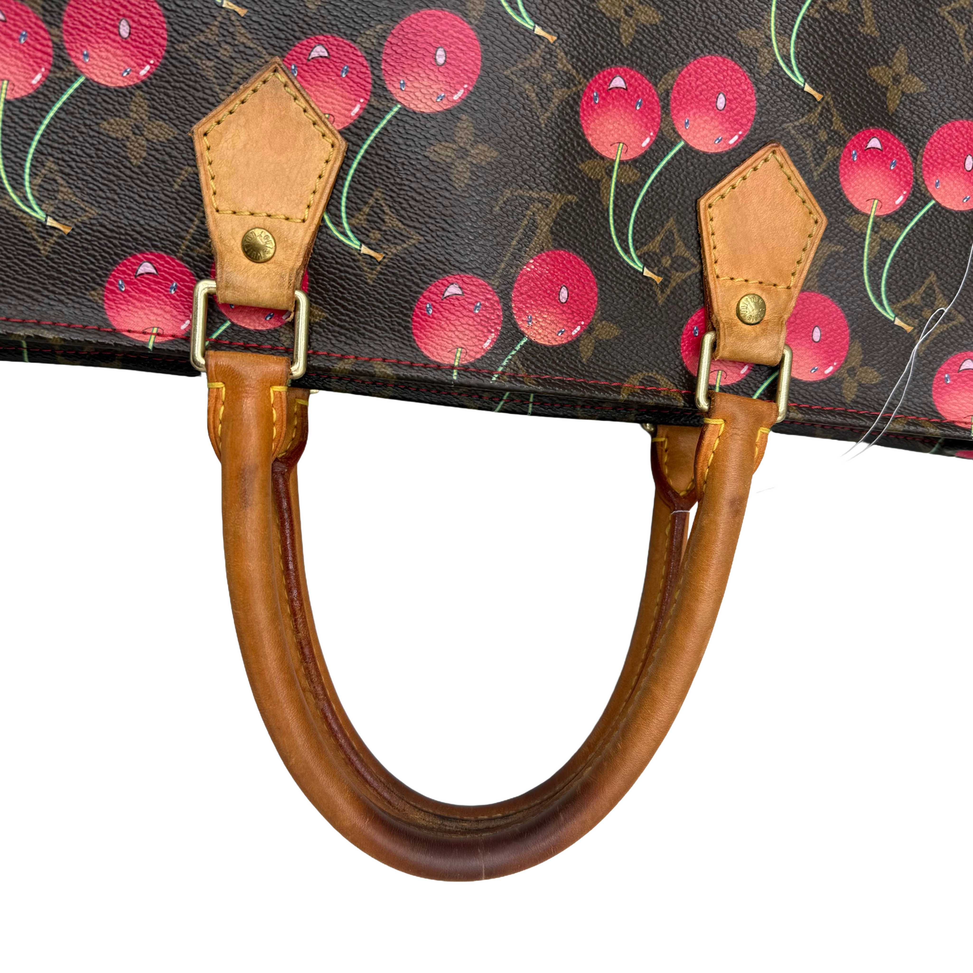 Louis Vuitton x Takashi Murakami Monogram Cerises Sac Plat | Gold Hardware