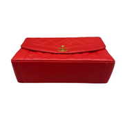 Chanel Vintage Diana Flap Large | Red Lambskin | Gold Hardware