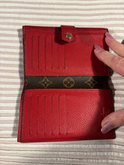 LV wallet red