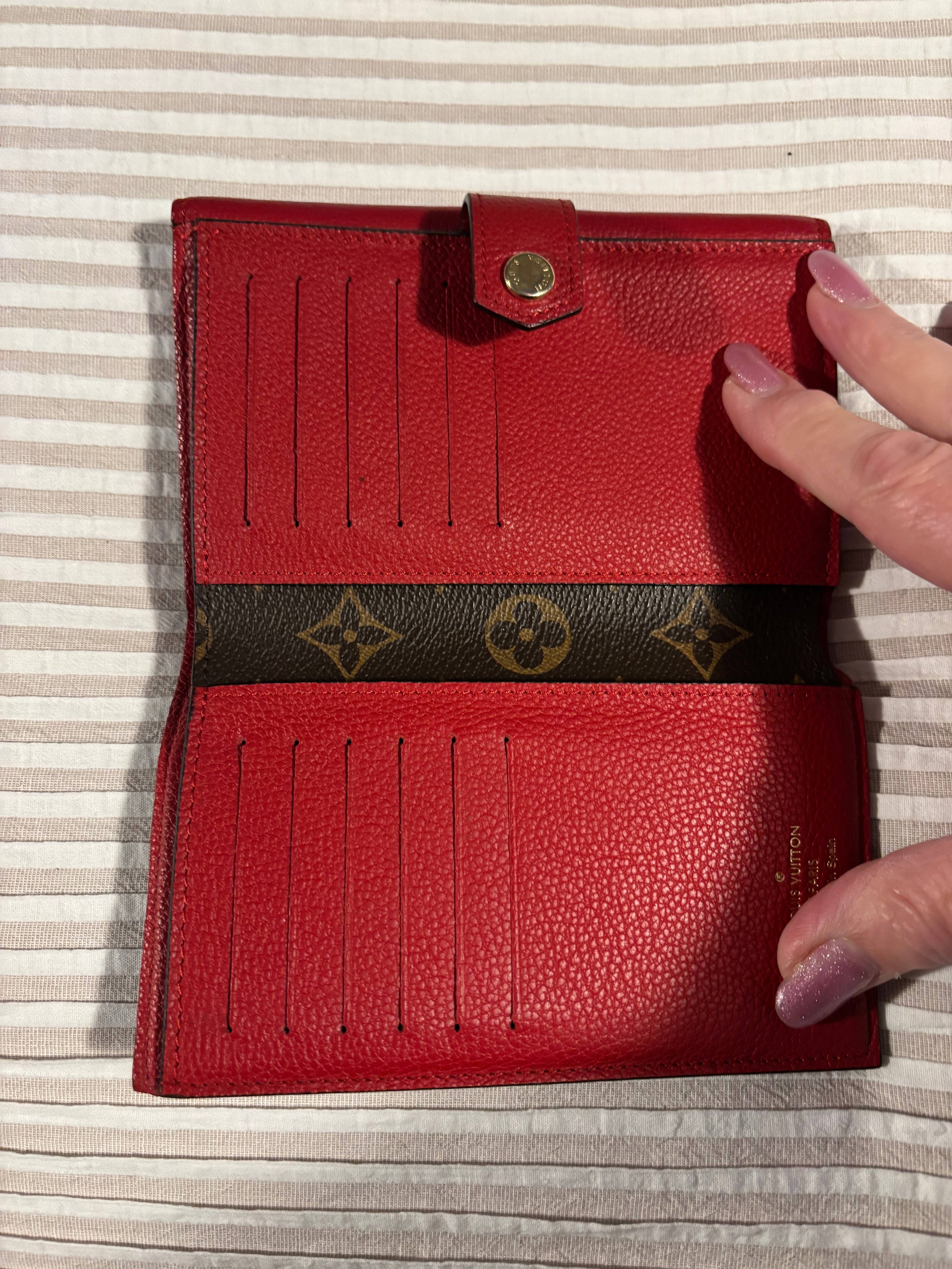 LV wallet red