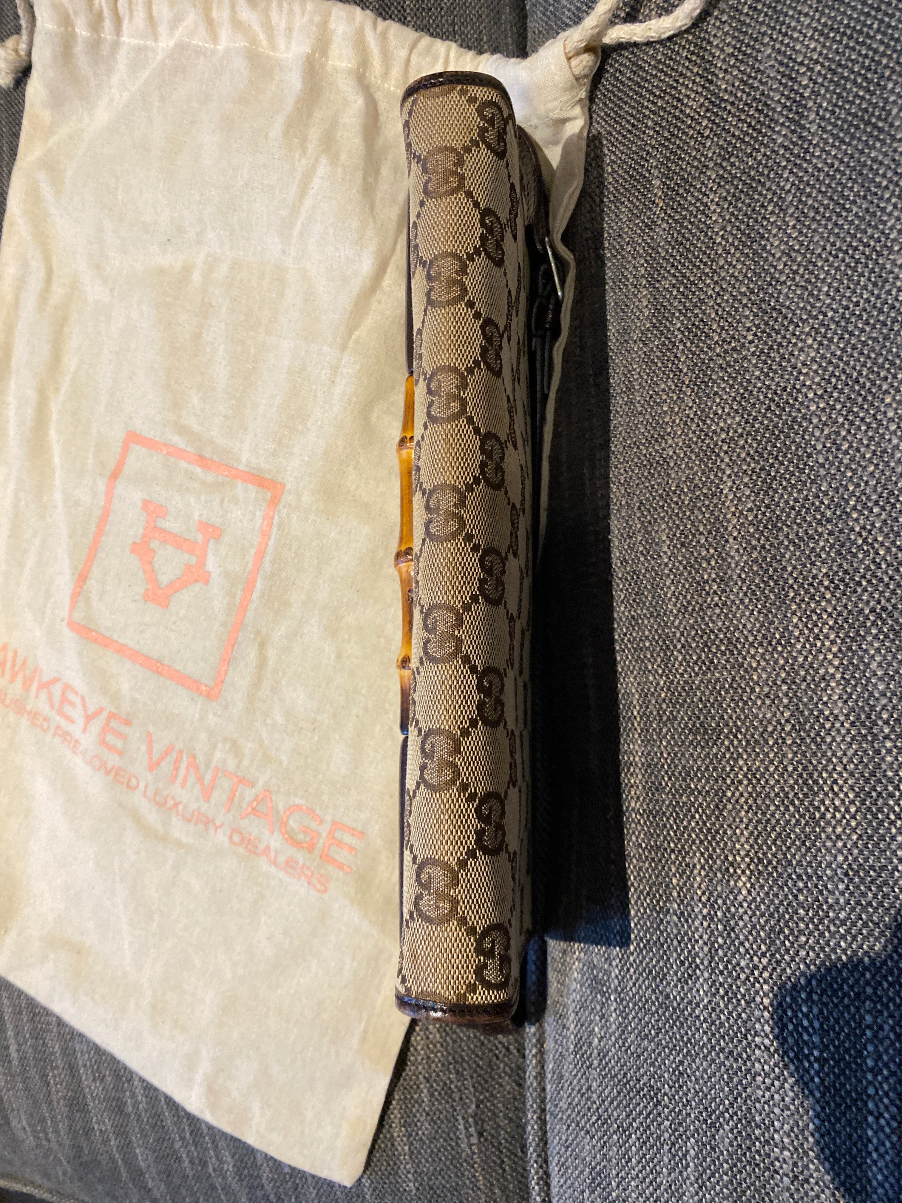 Gucci Monogram Bamboo Crossbody/Clutch