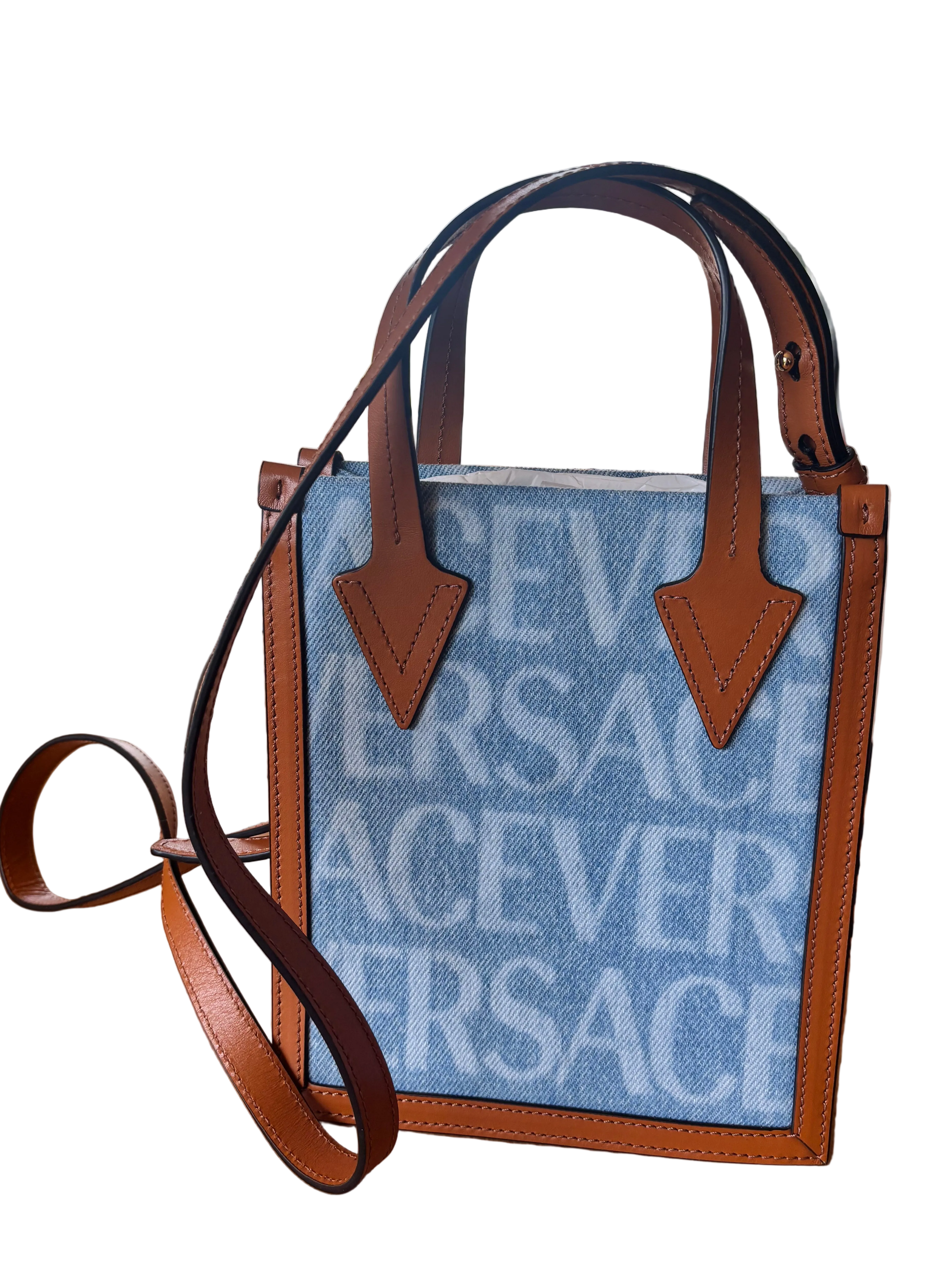 Versace | Denim Crossbody Bag - Cons