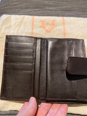 Fendi Zucca Wallet in Fabric and Leather