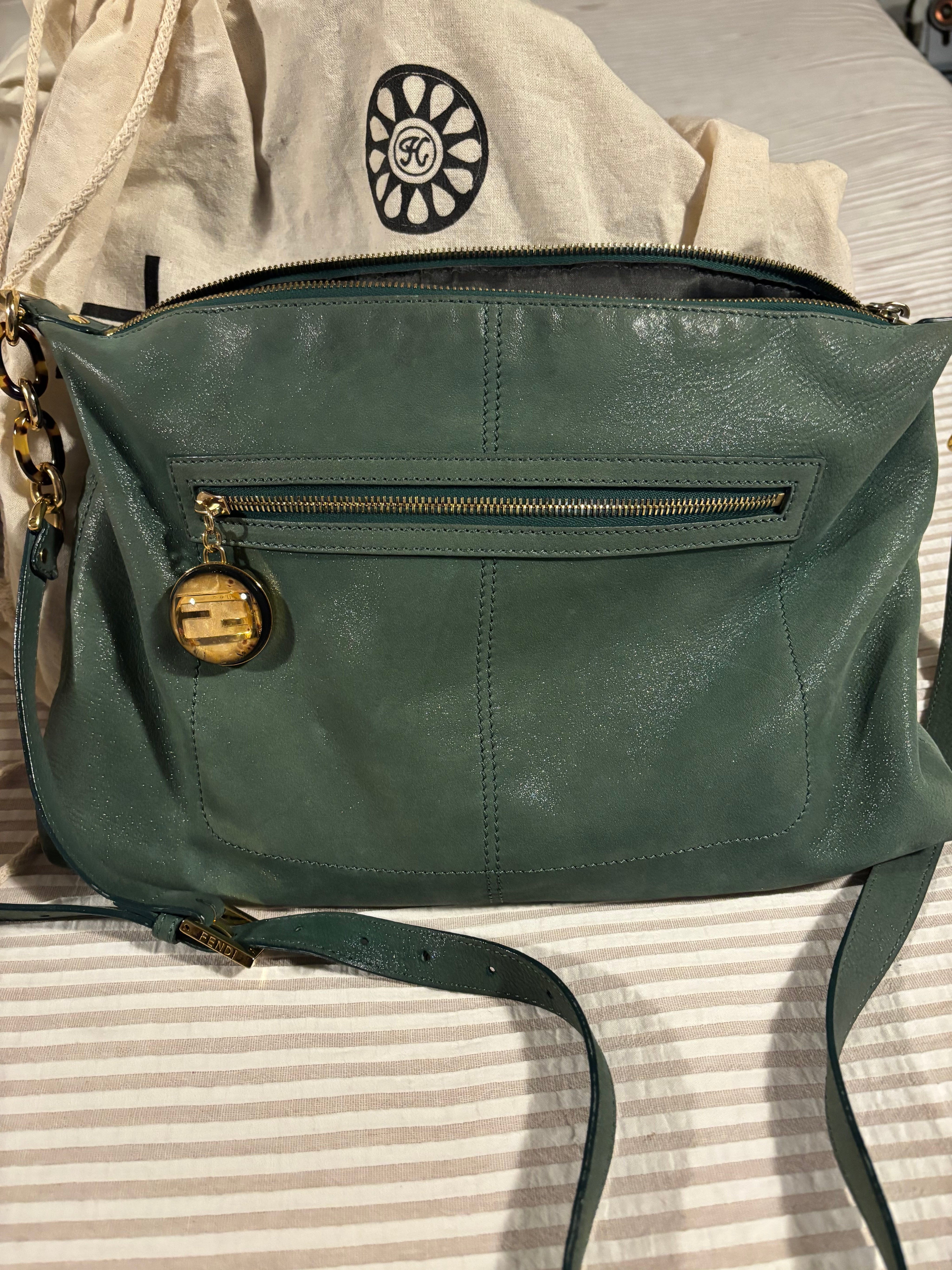 Green Fendi Crossbody