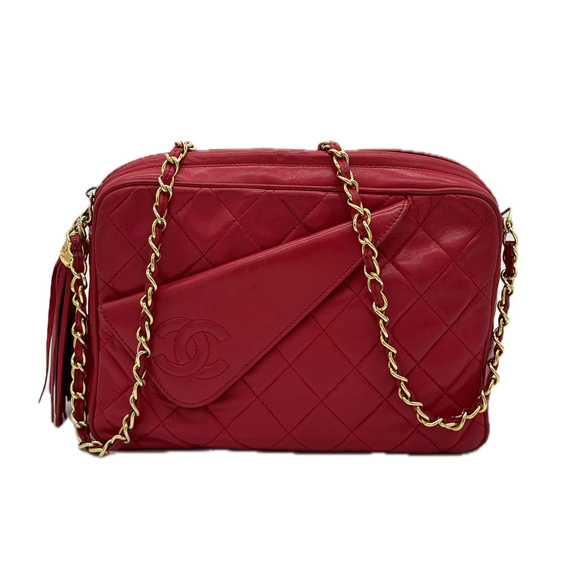 Chanel | Matelasse Fringe Crossbody Bag | Lambskin |Gold Hardware
