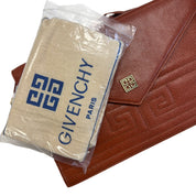Givenchy | Envelope Shoulder Bag – Brown Leather & Gold Hardware (Excellent Condition)