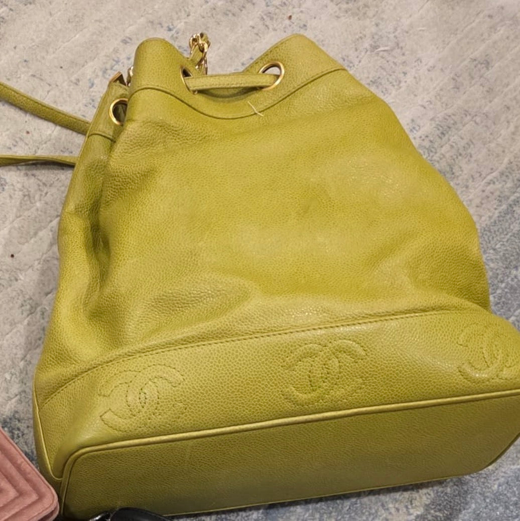 Chanel Green Bucket Bag