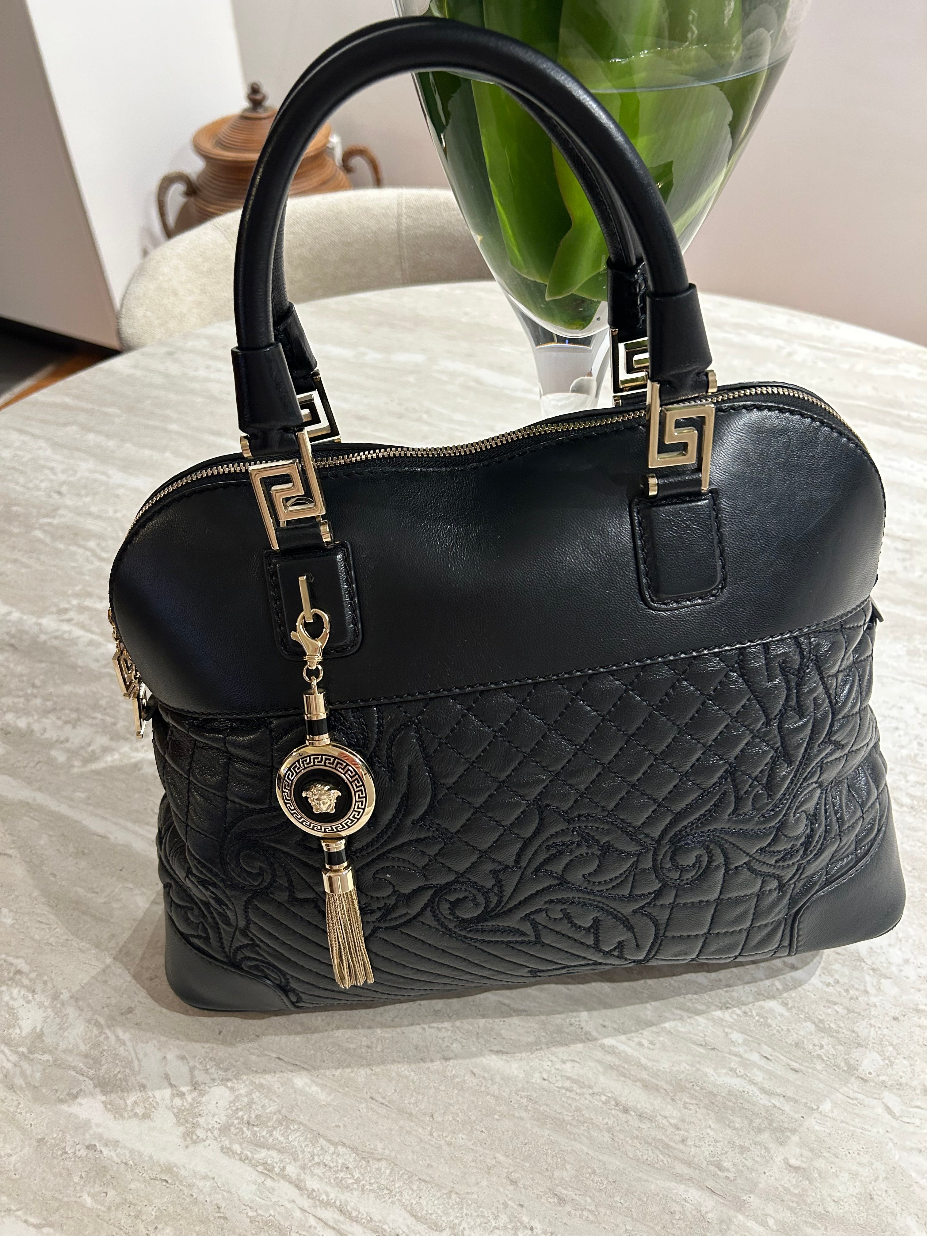 Versace Vanitas Athena Quilted Dome Bag
