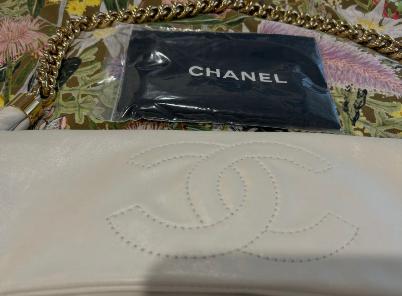 Chanel Rodeo Drive Flap Bag White