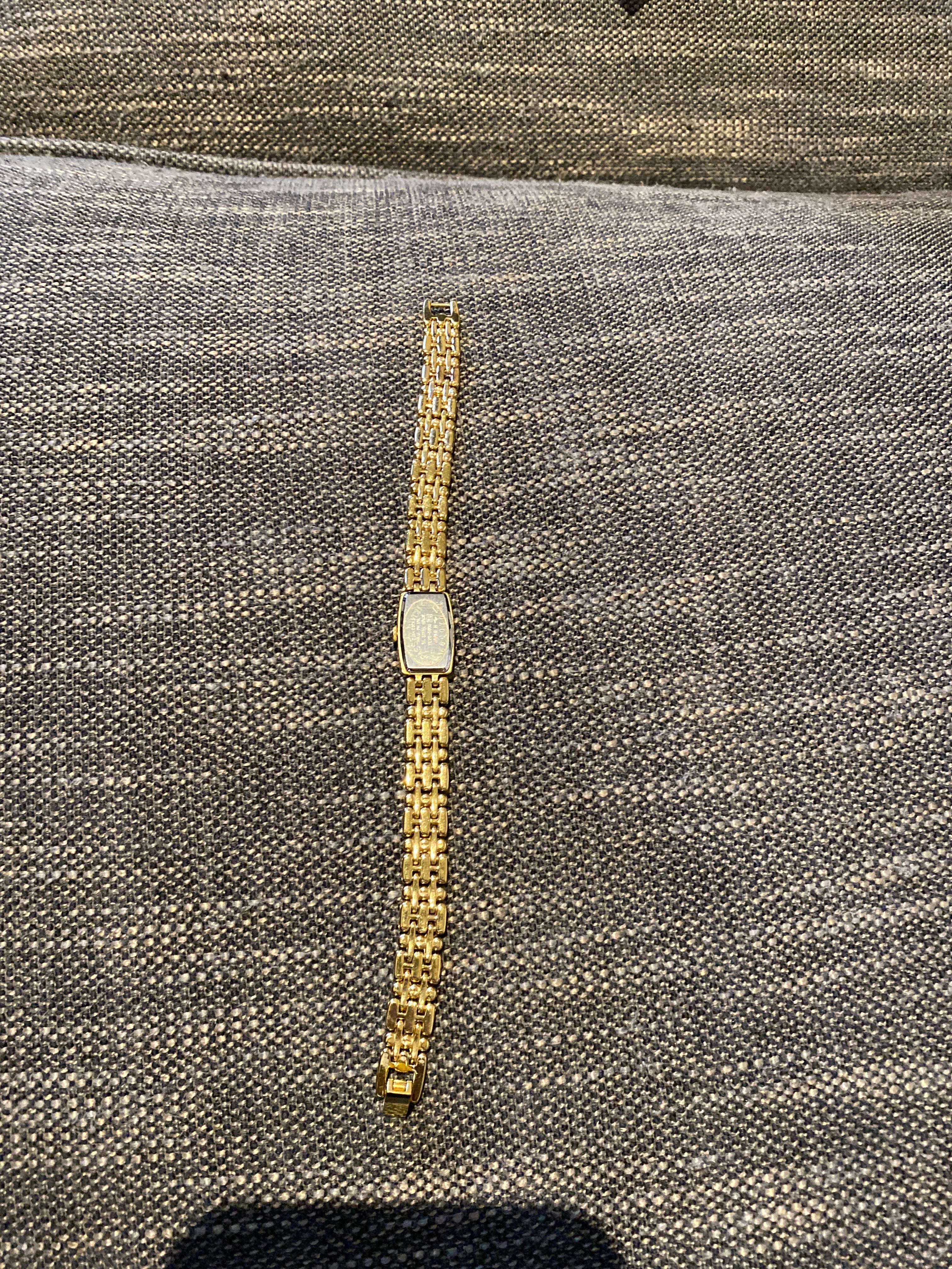 Seiko gold plated Watch with small diamond . New battery