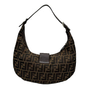 Fendi | Zucca Hobo Bag | Canvas | Silver Hardware