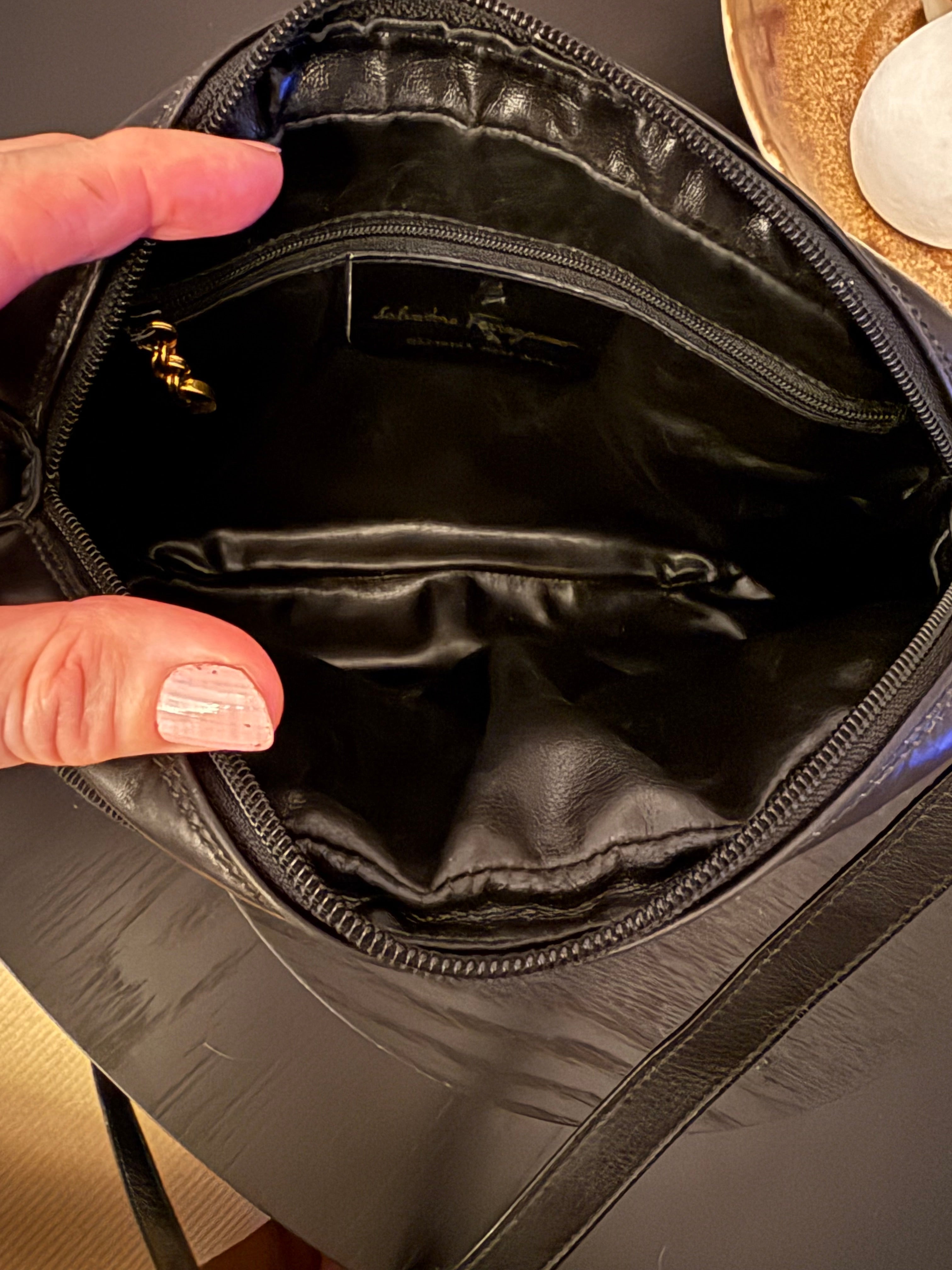 Ferragamo black crossbody bag
