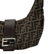 Fendi | Zucca Hobo Bag | Canvas | Silver Hardware
