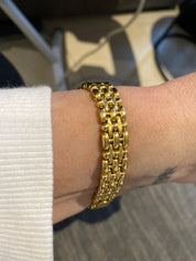 Seiko gold plated Watch with small diamond . New battery