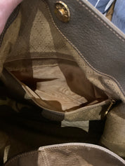 Gucci Olive Suede/Leather Hobo Bag with Bambo Handle