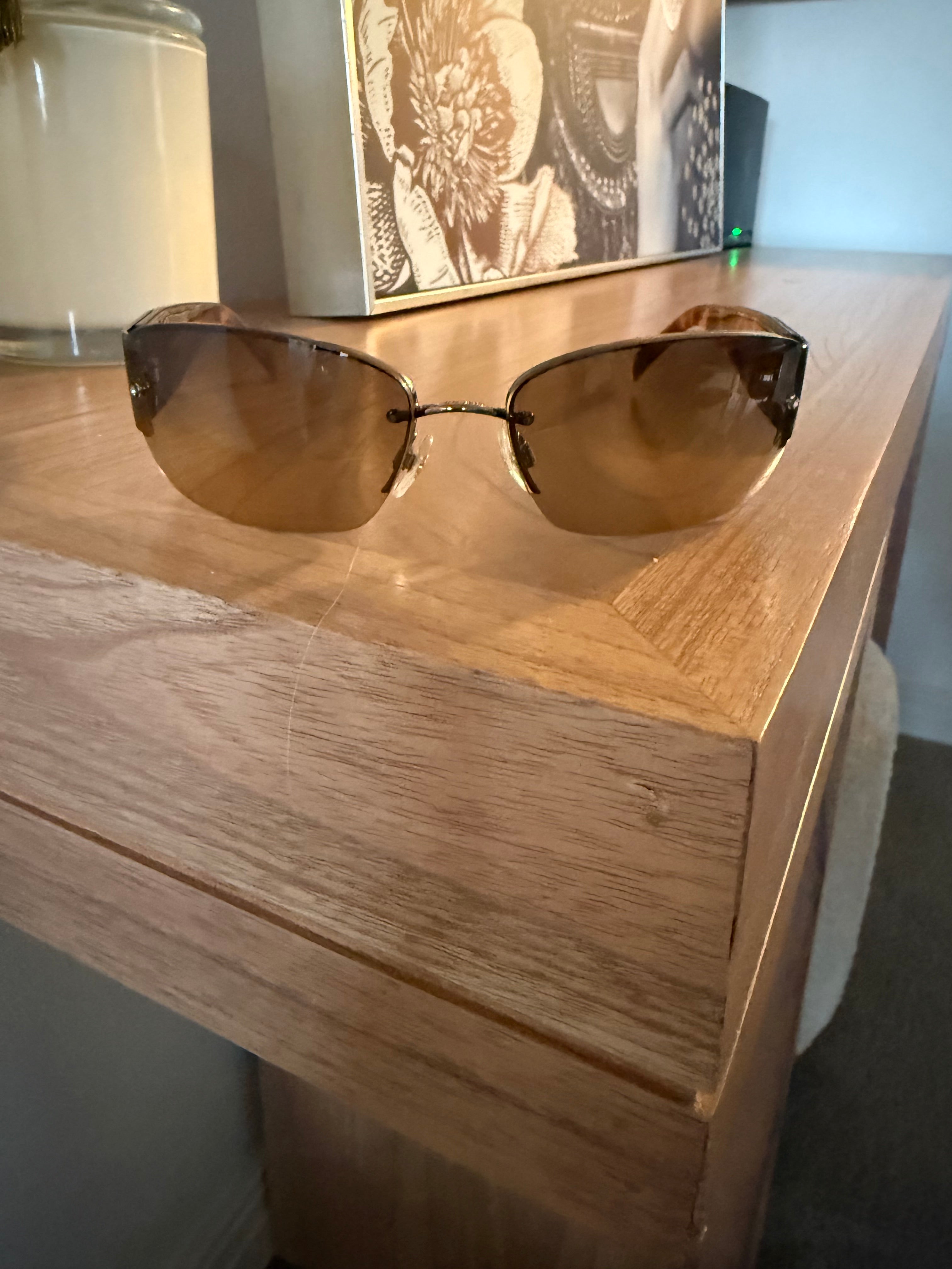 Chanel Tortoise Shell Shield Sunnies