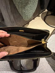 Fendi Zucca top handle wallet