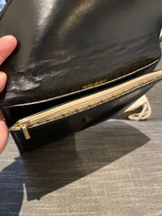 YSL Vintage Black Leather Clutch