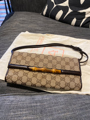 Gucci Monogram Bamboo Crossbody/Clutch