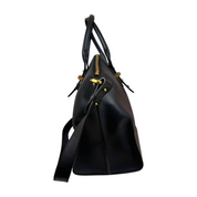 Alexander McQueen | Black Leather Zip Tote With Strap (Excellent Condition)