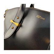 Alexander McQueen | Black Leather Zip Tote With Strap (Excellent Condition)