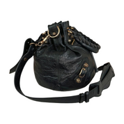 Balenciaga | Pompom in Black and Gold Hardware (Excellent Condition)