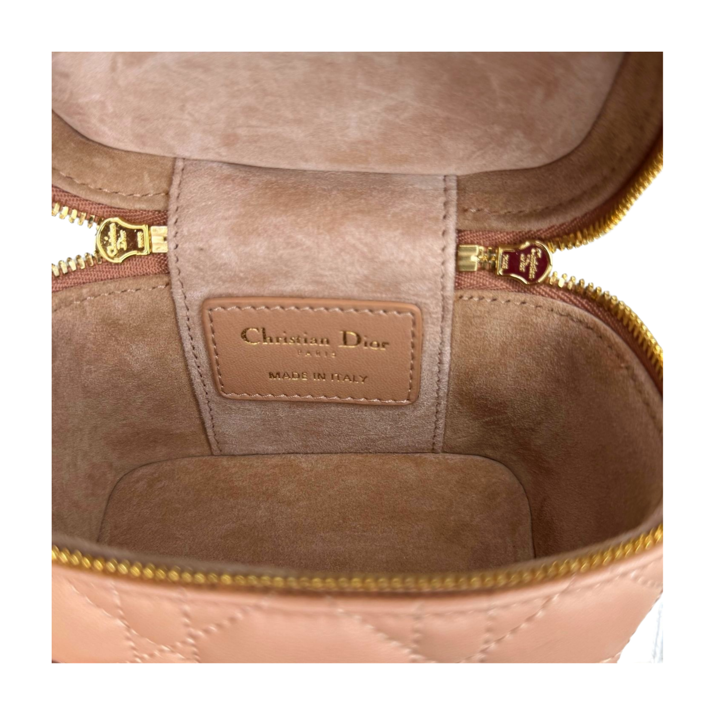 Dior - Mini Pastel Pink Quilted Bag (Excellent Condition) - CONS