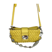 Miu Miu | Yellow Crystal Hand Bag (Excellent Condition)