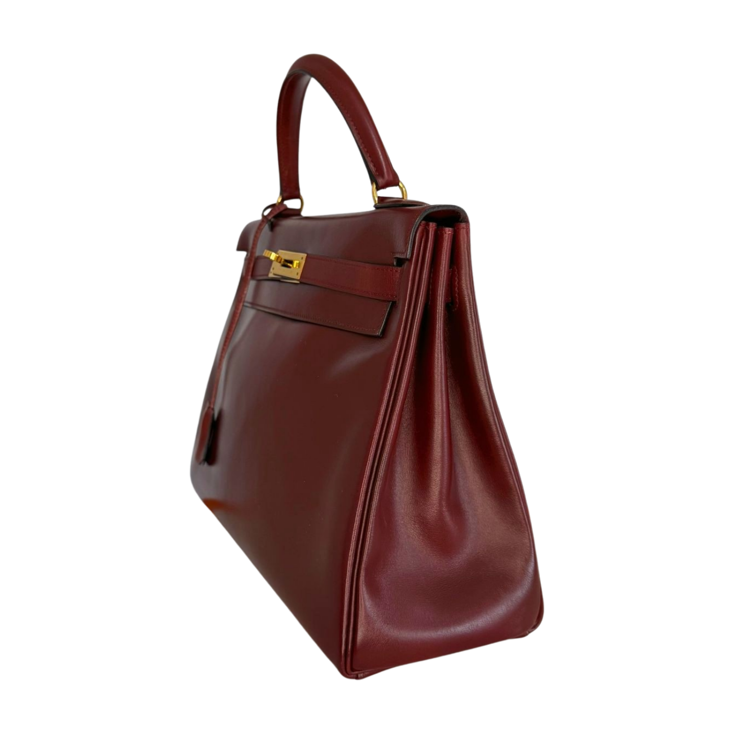 Hermes | Kelly Sellier 32 in Deep Red (Excellent Condition)