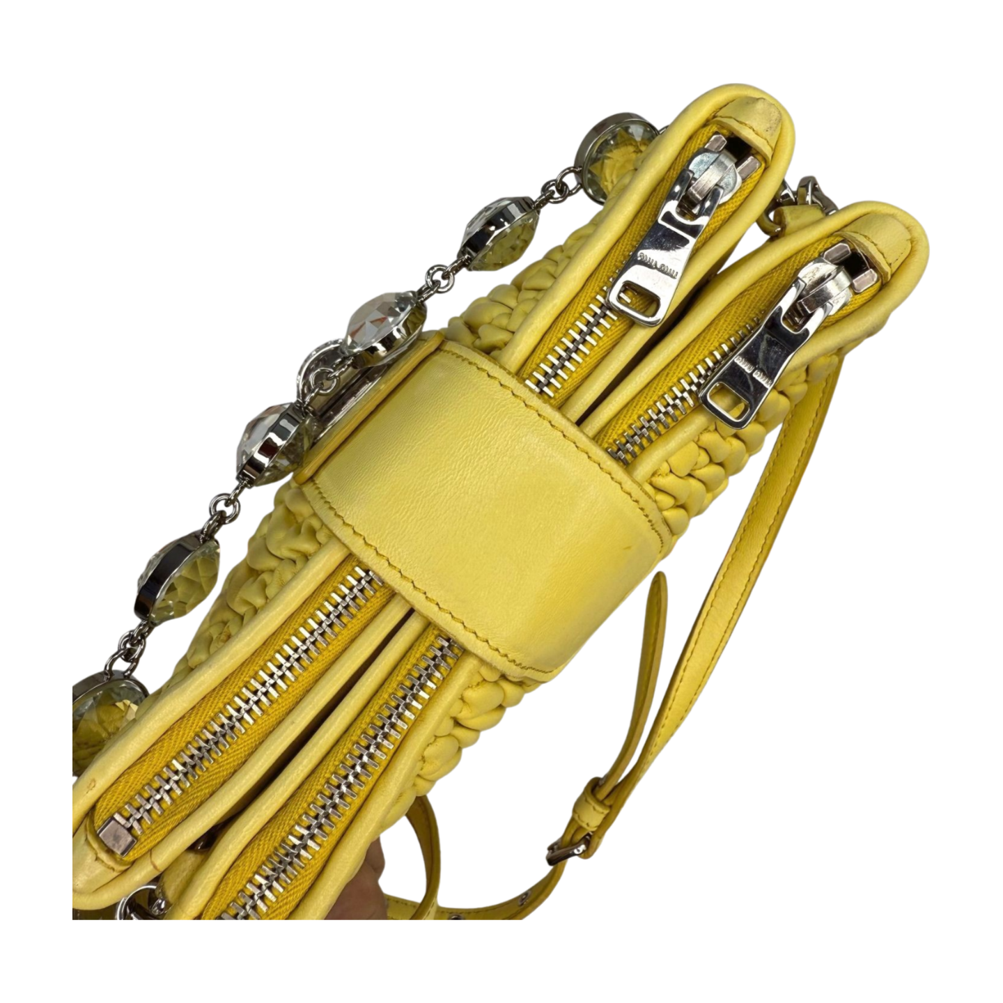 Miu Miu | Yellow Crystal Hand Bag (Excellent Condition)