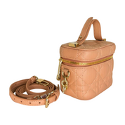 Dior - Mini Pastel Pink Quilted Bag (Excellent Condition) - CONS