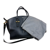 Alexander McQueen | Black Leather Zip Tote With Strap (Excellent Condition)