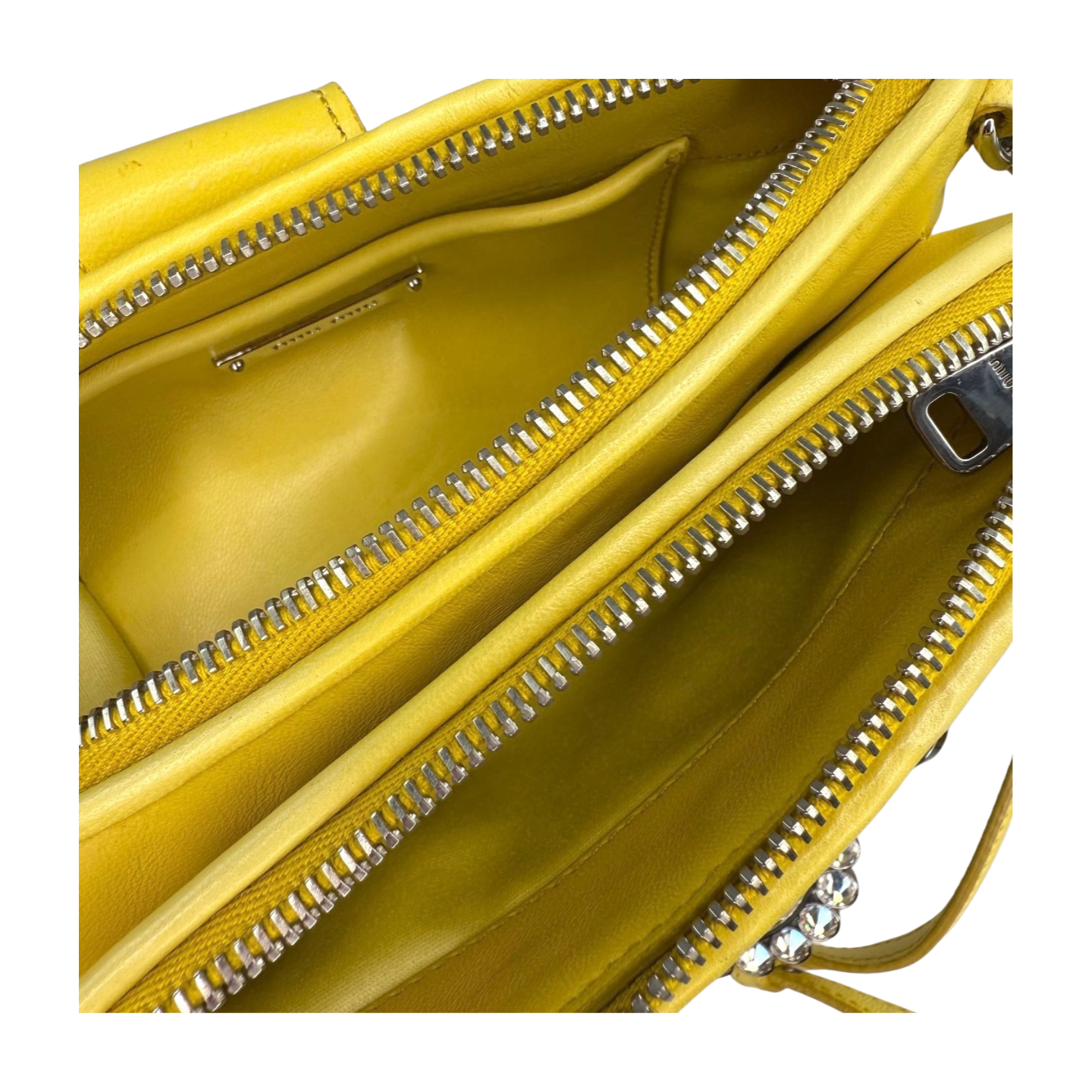 Miu Miu | Yellow Crystal Hand Bag (Excellent Condition)