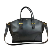 Alexander McQueen | Black Leather Zip Tote With Strap (Excellent Condition)