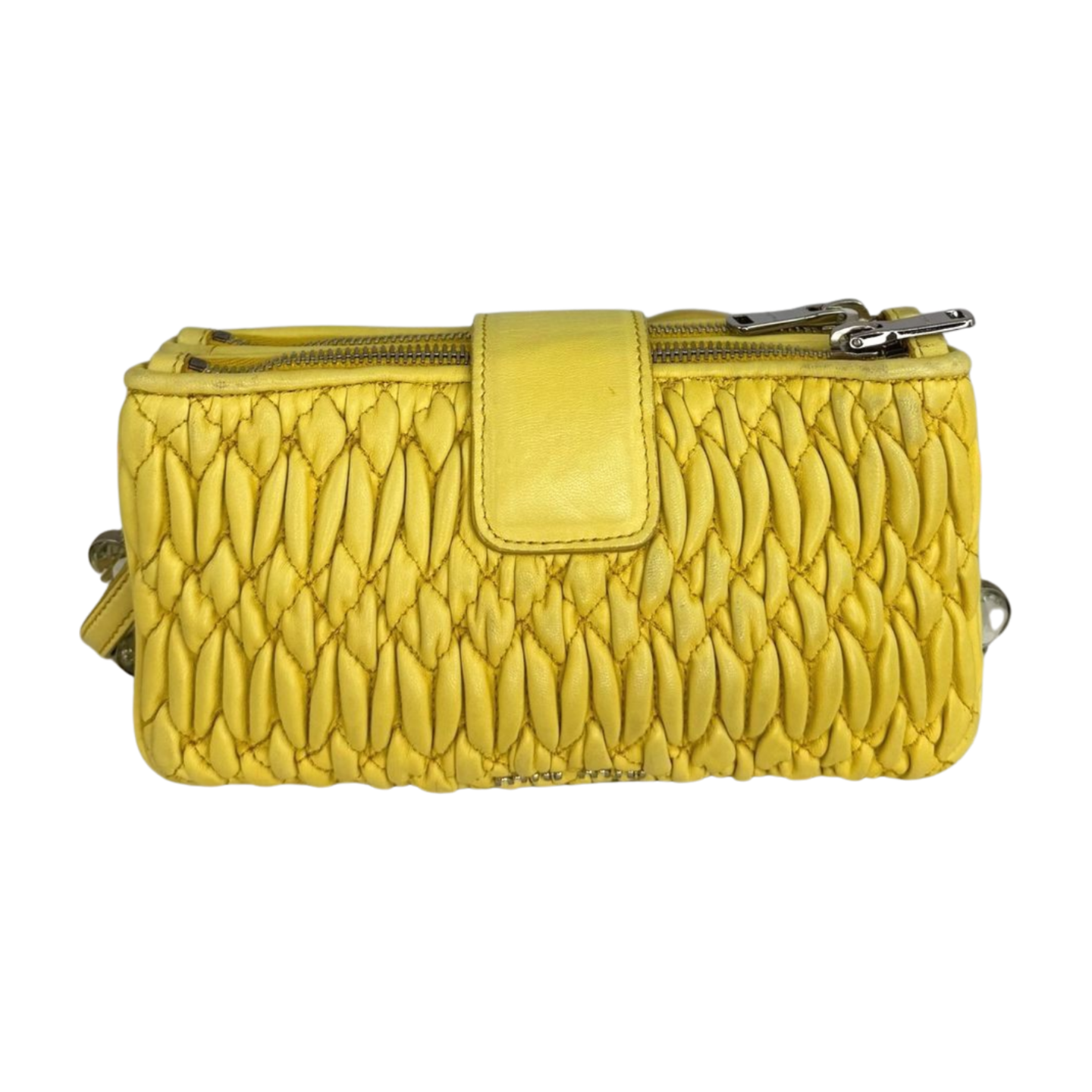 Miu Miu | Yellow Crystal Hand Bag (Excellent Condition)