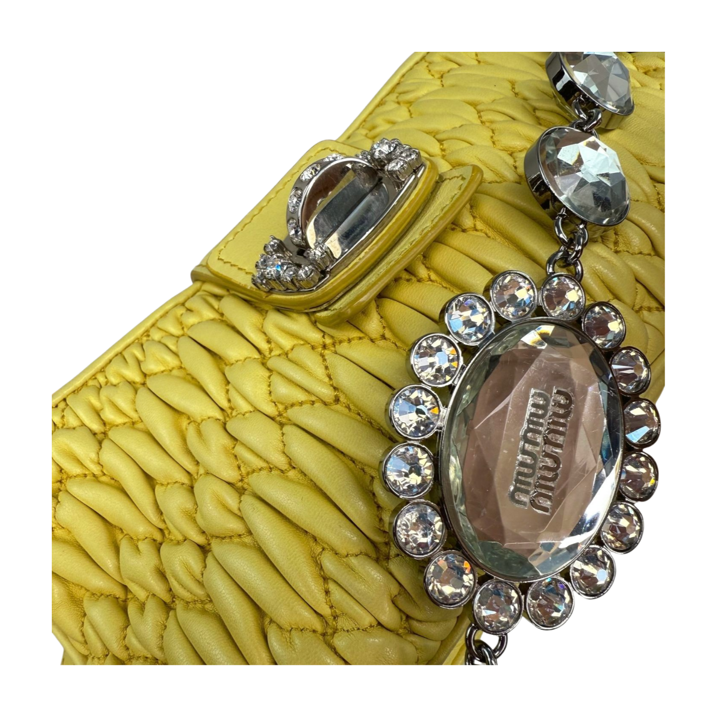 Miu Miu | Yellow Crystal Hand Bag (Excellent Condition)
