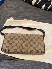 Gucci Monogram Bamboo Crossbody/Clutch