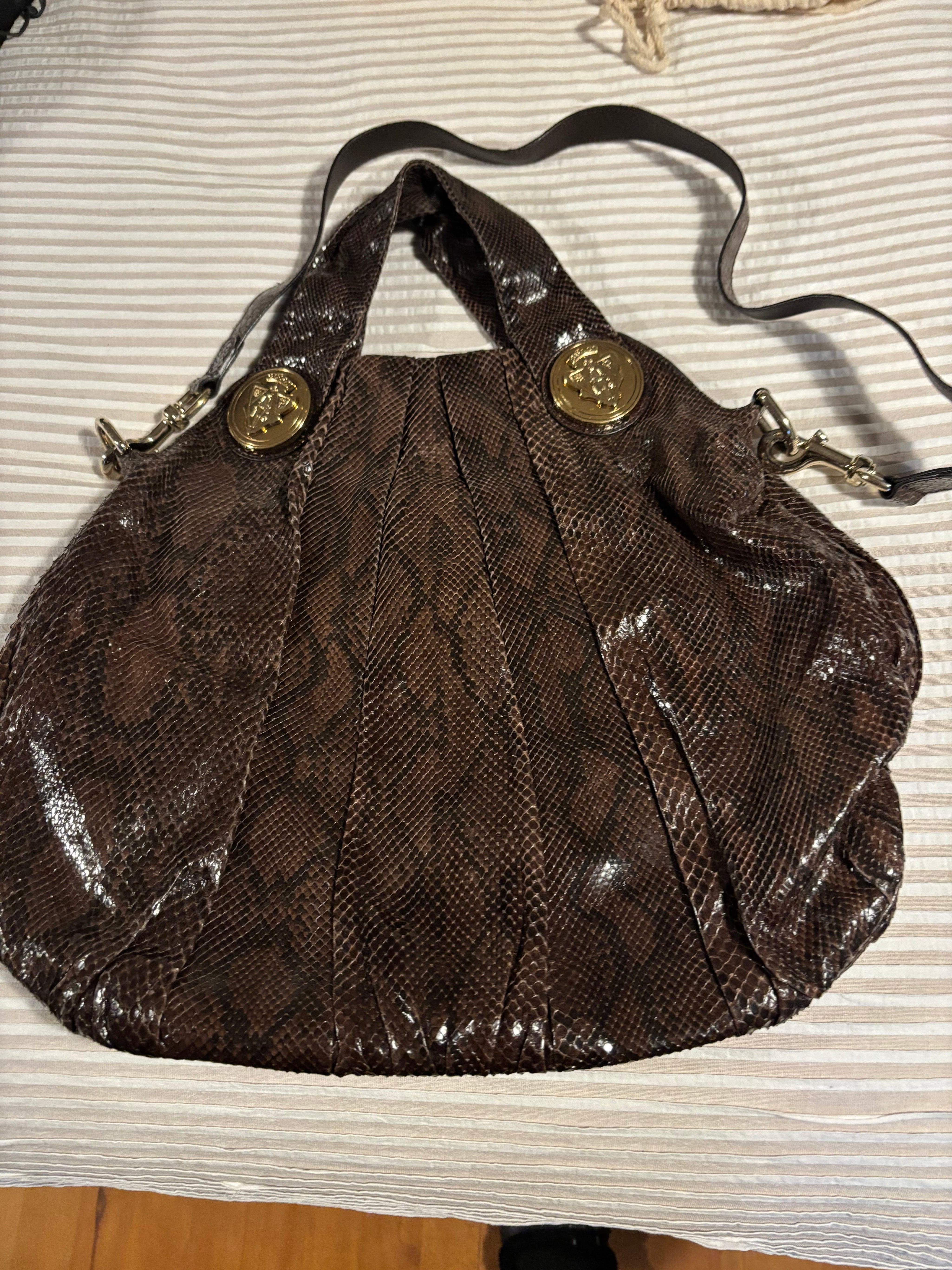 Gucci python tote