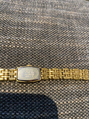 Seiko gold plated Watch with small diamond . New battery