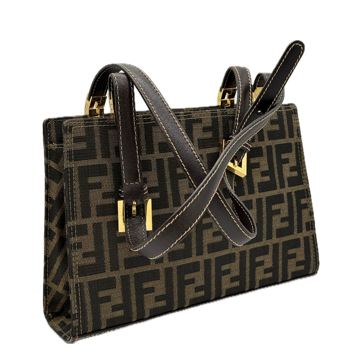 Fendi | Zucca Tote Bag | Canvas | Gold Hardware