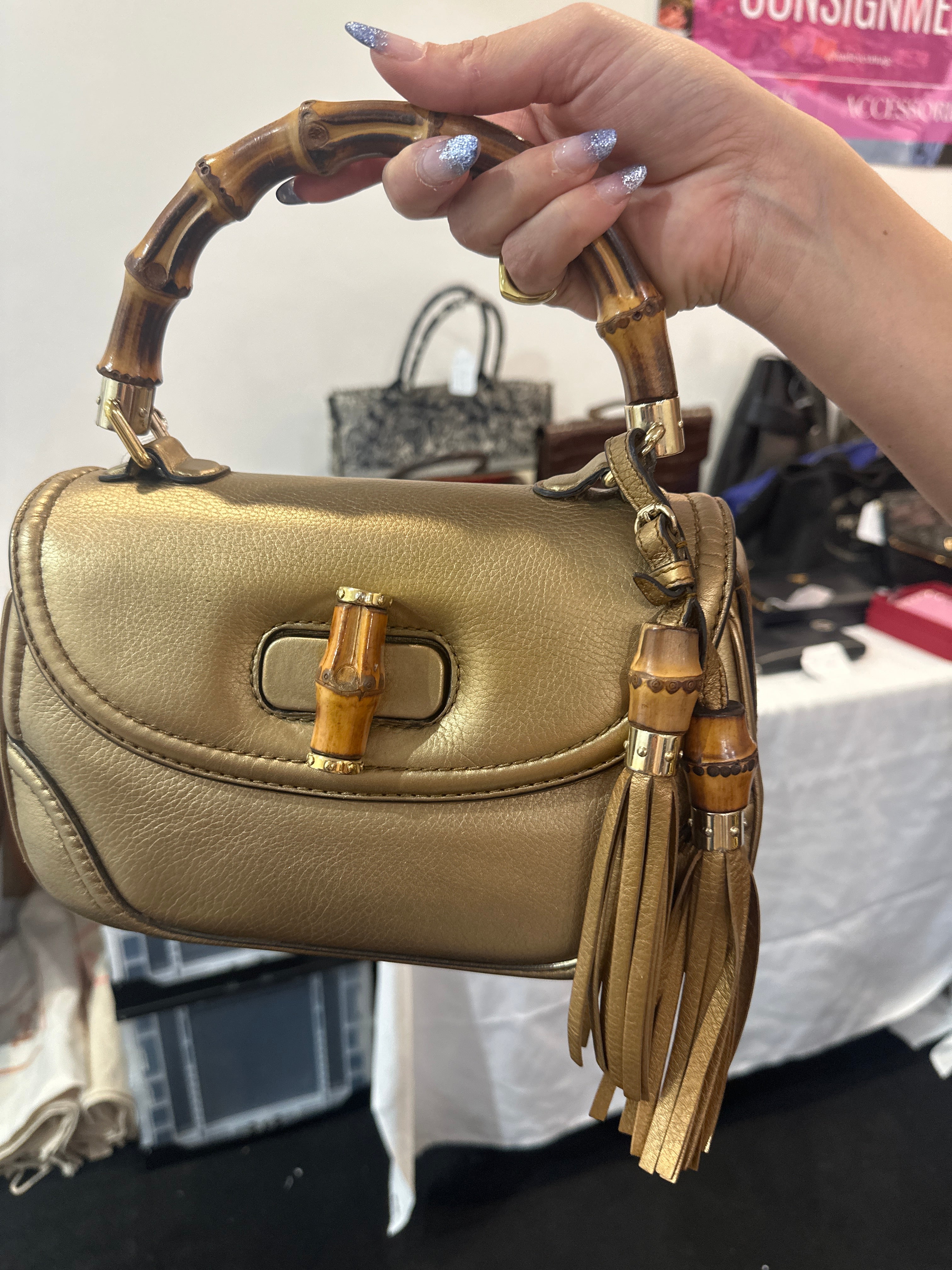 Gucci bamboo gold